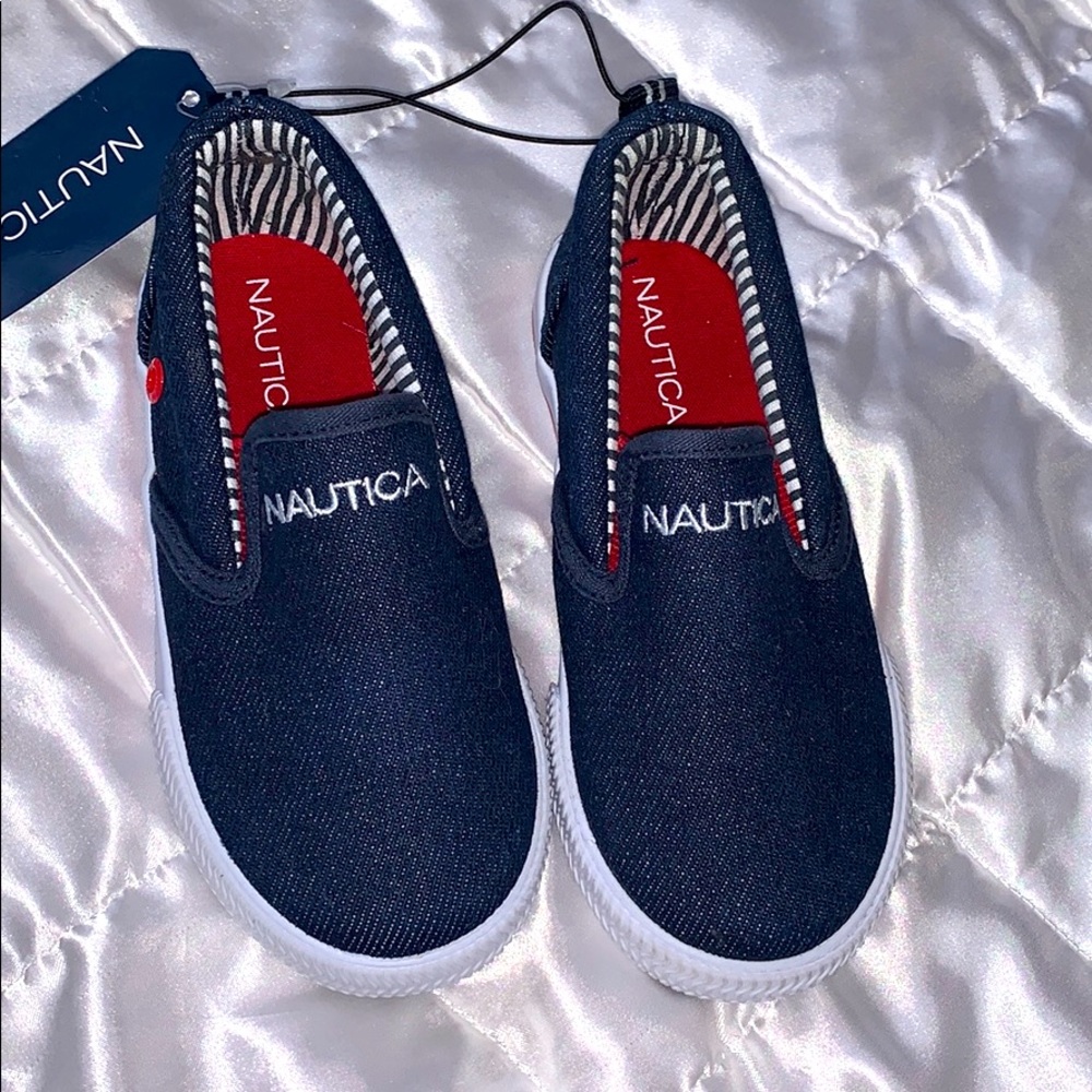 Denim Colored Slip on Shoes